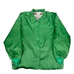 Vintage Blair Warren PA Green Lined Snap Front Jacket‎ Coat Warm Men's L